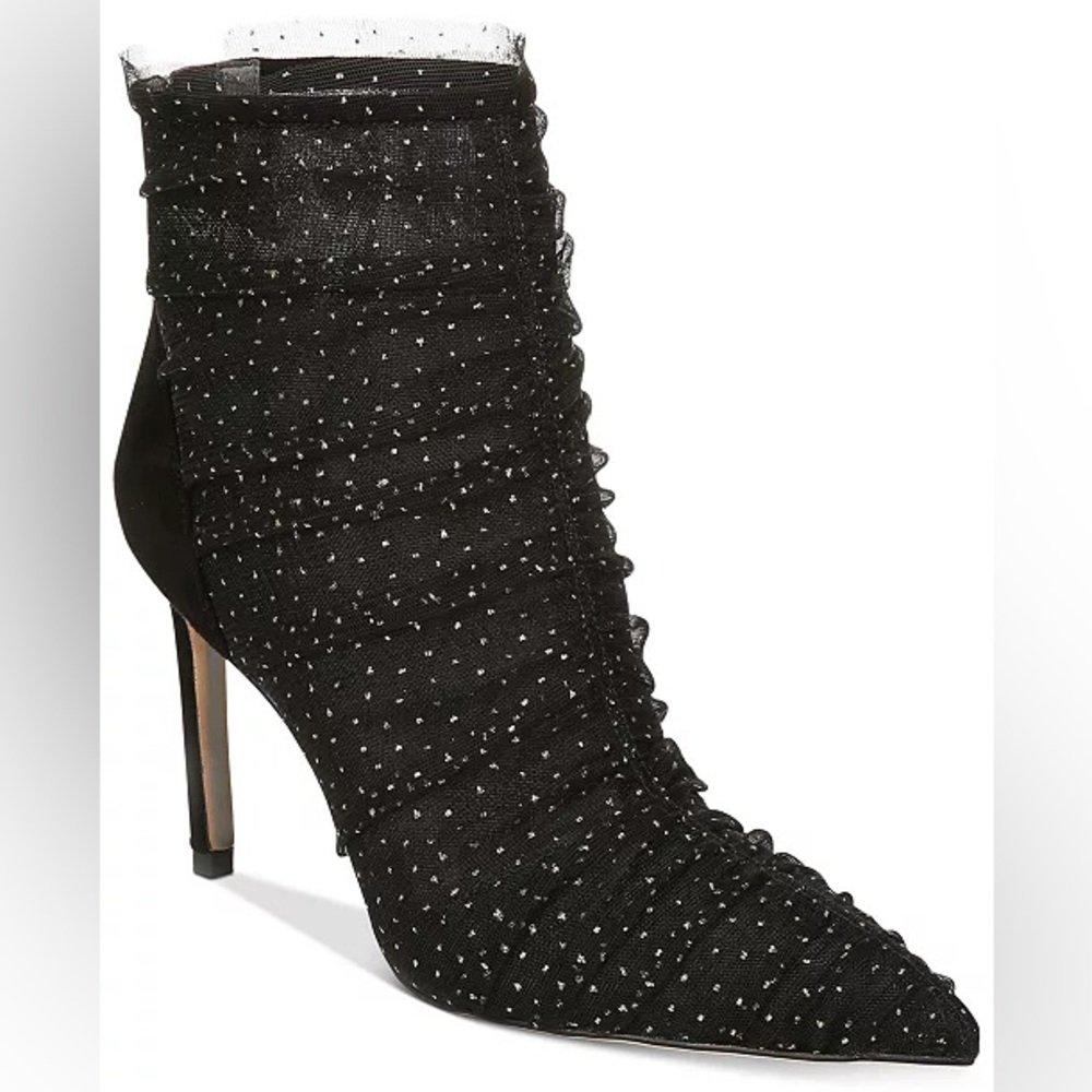 Sam Edelman Farren Tulle Pointed-Toe Booties